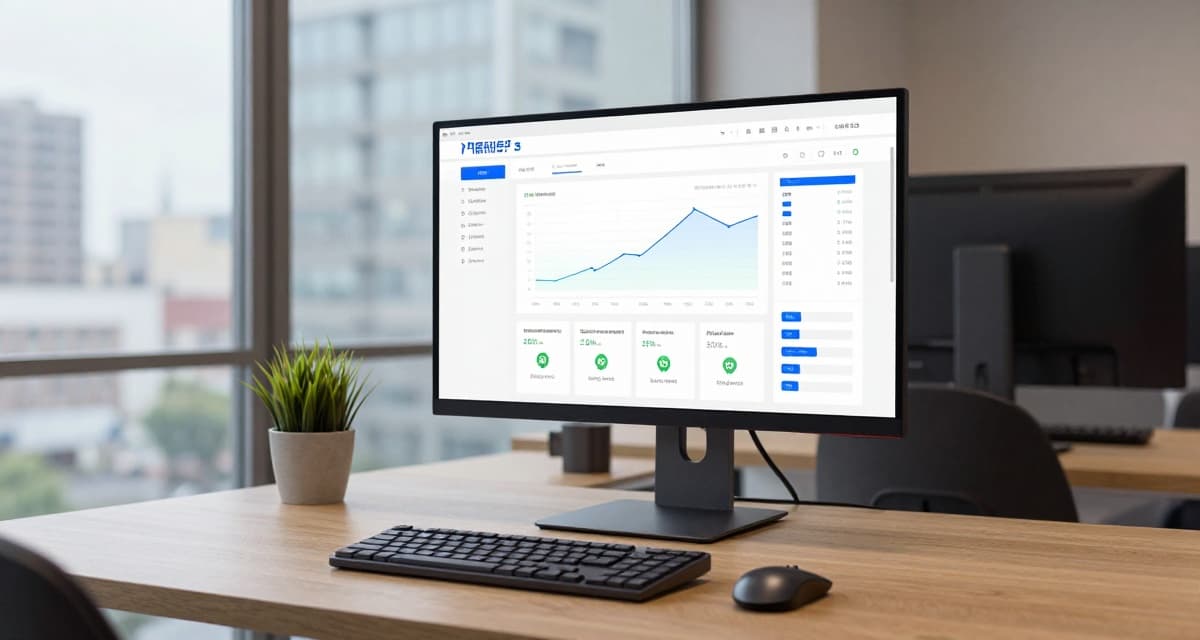 Website monitoring setup on modern workstation